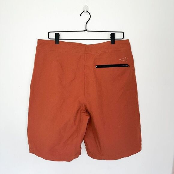 Horny Toad Toad & Co Men’s Rust Colored Flat Front Hybrid Board Shorts - Picture 2 of 7